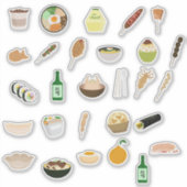 Sticker blad van de Koreaanse keuken (Voorkant)