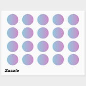 Sticker blauw en paarse ombre kleuren (Vel)