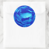 Sticker blauw Roos - (Tas)