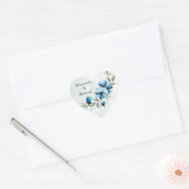 Sticker "Blauwe bloemen"