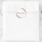 Sticker bloem thema bedanken (Tas)