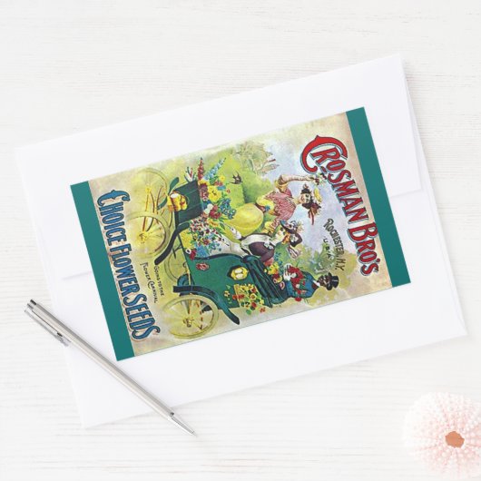 Sticker  bloementuinzaad Adverteren advertentie (Envelop)