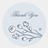 Sticker  Blooms Wedding Closding - Blauw (Voorkant)