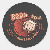Sticker body percussion is fun (Voorkant)