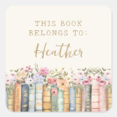 Sticker 'Boek is van' (Voorkant)