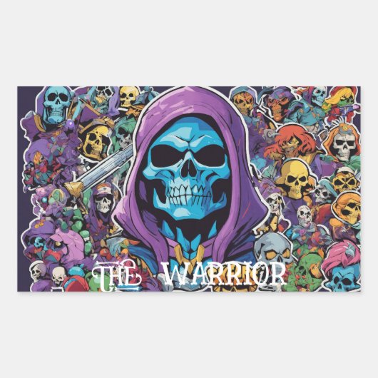 Sticker bom vol Skeletor (Voorkant)
