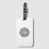 Sticker Bomb Doodle Kat POD Vector Kunst - Sticker Bagagelabel (Voorkant (verticaal))