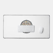 Sticker Bomb Doodle Kat POD Vector Kunst - Sticker Bureaumat (Keyboard & Muis)