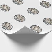 Sticker Bomb Doodle Kat POD Vector Kunst - Sticker Cadeaupapier (Hoek)
