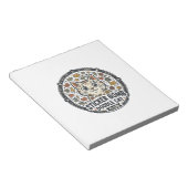 Sticker Bomb Doodle Kat POD Vector Kunst - Sticker Notitieblok (Schuin)