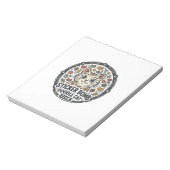 Sticker Bomb Doodle Kat POD Vector Kunst - Sticker Notitieblok (Linkerzijde)