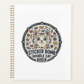 Sticker Bomb Doodle Kat POD Vector Kunst - Sticker Planner (Voorkant)