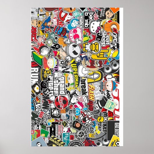 Sticker Bomb Poster (Voorkant)