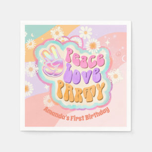 sticker bord van de pr - partij klassieke ronde servet