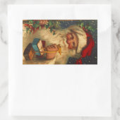 Sticker  Bos Kerstmis Santa Woodland (Tas)