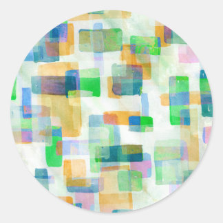 Sticker | Bouwstenen Roze seafoam