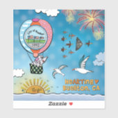 Sticker - boven het Zee (Vel)