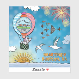 Sticker - boven het Zee