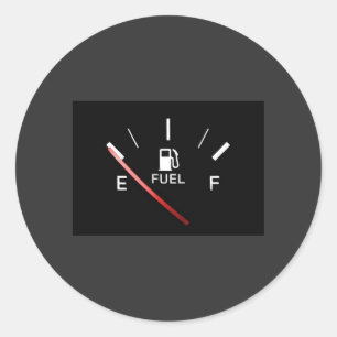 Sticker brandstofmeter