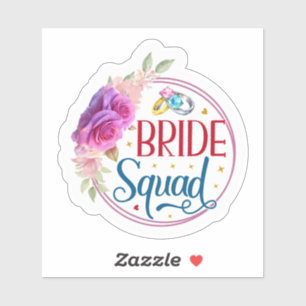 sticker "Bride Squad"