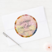 Sticker bruiloft, groom en Bride Text (Envelop)