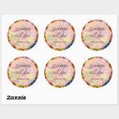 Sticker bruiloft, groom en Bride Text (Vel)