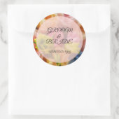 Sticker bruiloft, groom en Bride Text (Tas)