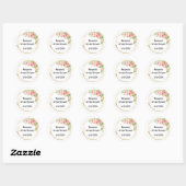 Sticker Bruiloftsfeest met aanpasbare tekst (Vel)