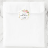 Sticker Bruiloftsfeest met aanpasbare tekst (Tas)