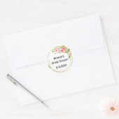 Sticker Bruiloftsfeest met aanpasbare tekst (Envelop)