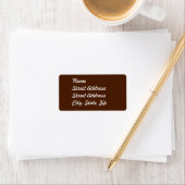 Sticker bruin adres (Insitu)