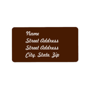 Sticker bruin adres