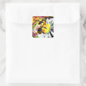 Sticker - Bumble Bee Happy Abstracte kunst Floral (Tas)