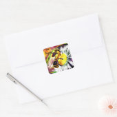 Sticker - Bumble Bee Happy Abstracte kunst Floral (Envelop)