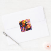 Sticker - Bumble Bee Happy Abstracte kunst Floral (Envelop)