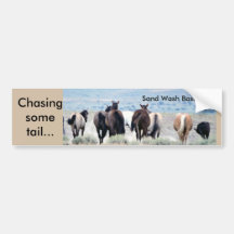 Sticker bumper voor jagen op staart