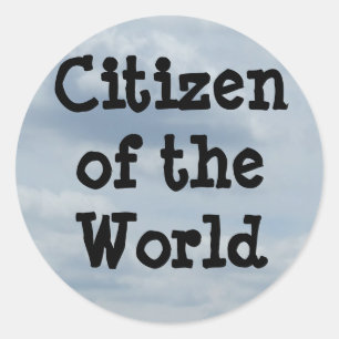 sticker "Burger van de Wereld"