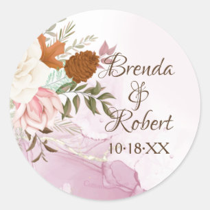 Sticker-burst in de herfst ronde sticker