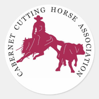 Sticker Cabernet CHA Blanc Rond Roos