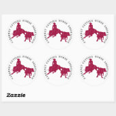 Sticker Cabernet CHA Blanc Rond Roos (Vel)