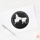 Sticker Cabernet CHA Noir Rond Blanc (Envelop)