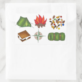 Sticker Camping Camping Cent Campfire Compass S'mo
