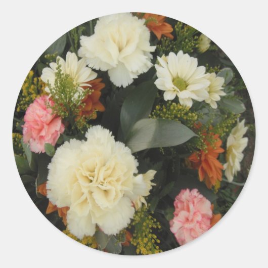 Sticker Carnance Bouquet (Voorkant)