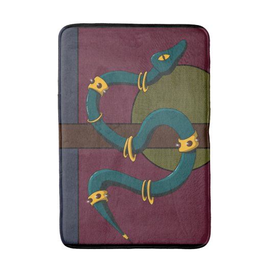 Sticker Carré Snake Badmat (Voorkant Verticaal)