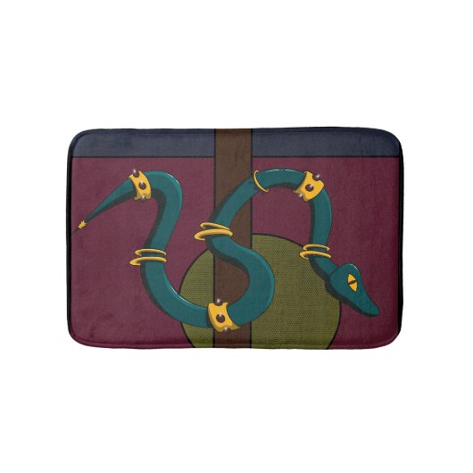 Sticker Carré Snake Badmat (Voorkant)