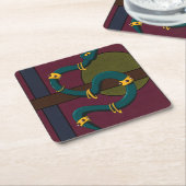 Sticker Carré Snake Kartonnen Onderzetters (Schuin)