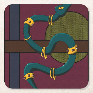 Sticker Carré Snake Kartonnen Onderzetters