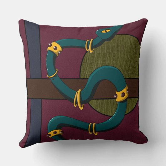 Sticker Carré Snake Kussen (Achterkant)
