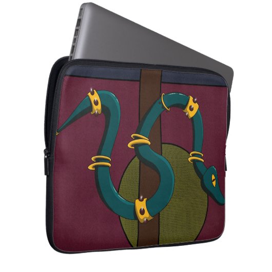 Sticker Carré Snake Laptop Sleeve (Voorkant Rechts)