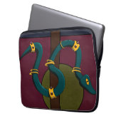 Sticker Carré Snake Laptop Sleeve (Voorkant Links)